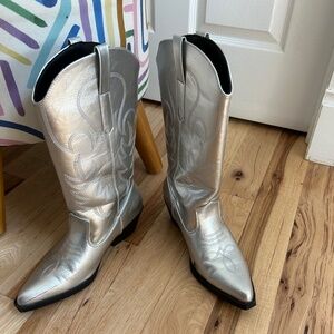 London Rag Ponsies Western Boot - Silver (7)
